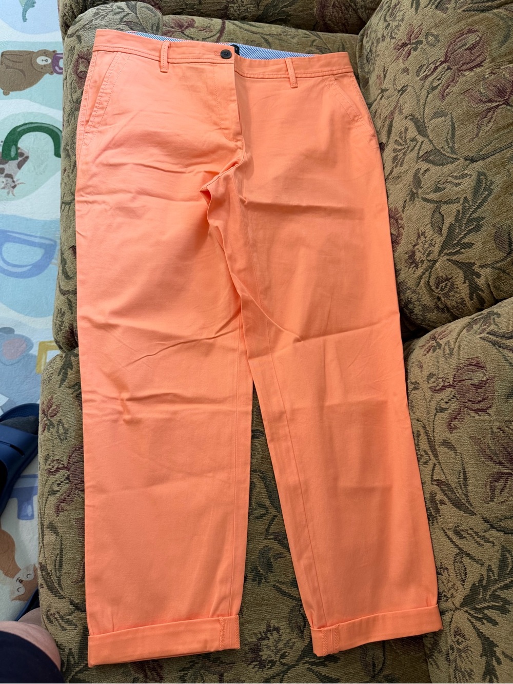 Talbots Orange Relaxed Chino Pants